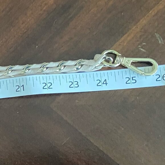 MZ Wallace Rose Gold Metallic Chain Strap Gold Tone Hardware EUC - Picture 4 of 4